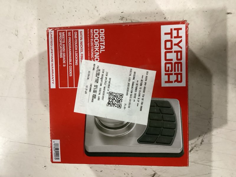 Condition photo showing Good Condition for hyper tough keyless digital ball knob- satin nickel finish  smart  secure and convenient