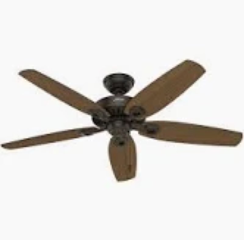  Brown Ceiling Fans with Lights, 52 Inch Modern Ceiling Fan With Remote, Indoor & Outdoor Ceiling Fan for Bedroom, Living Room,High CFM Ceiling Fans with 3CCT Lights Kit, Quiet DC Motor, Timer Brown