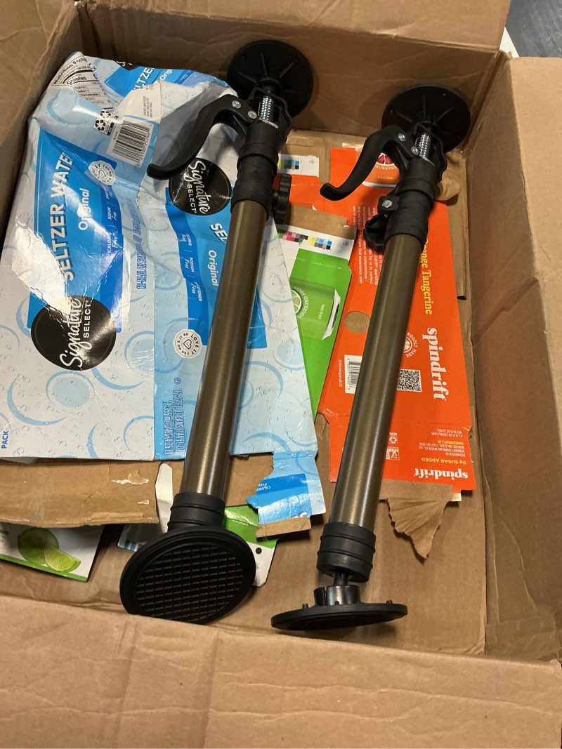 Condition photo showing As Is for manqo cabinet jack for installing cabinet?adjustable support pole?3rd hand support system?extend from 19.29 inch to 43.30 inch,supports up to 132lbs for drywall 2pcs set (patent design) 19.29"-43.30" 2pc