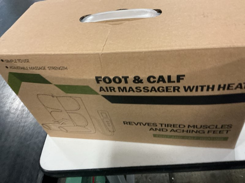 Condition photo showing New/Like New for muchoo foot & calf massager ~ air compression with heat ~ remote control