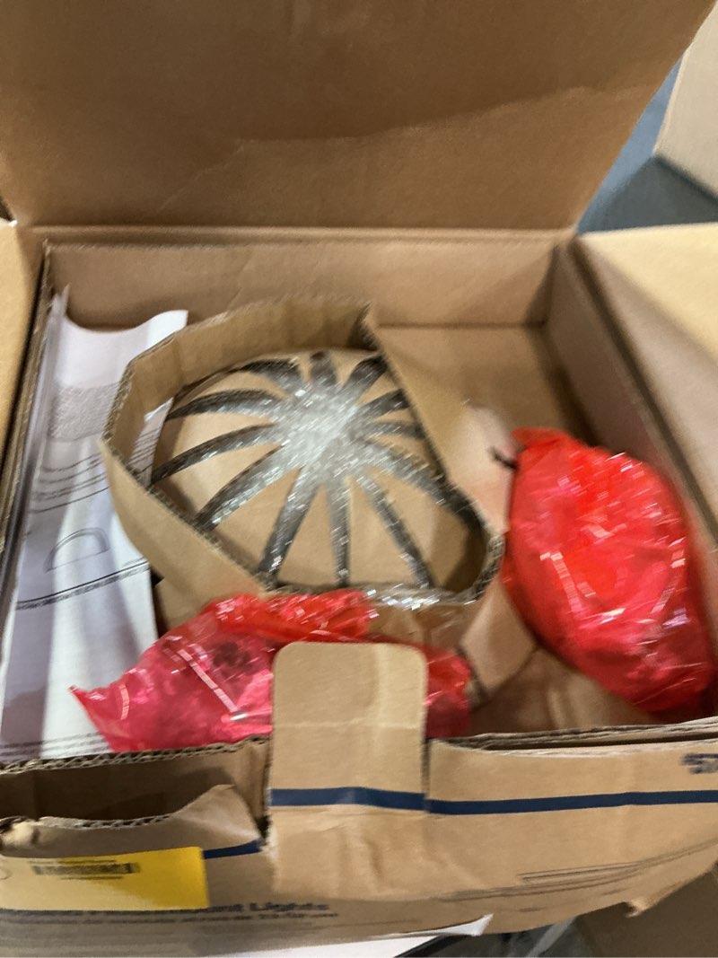 Condition photo showing New/Like New for project source 2-light 13-in matte black led flush mount light (2-pack)