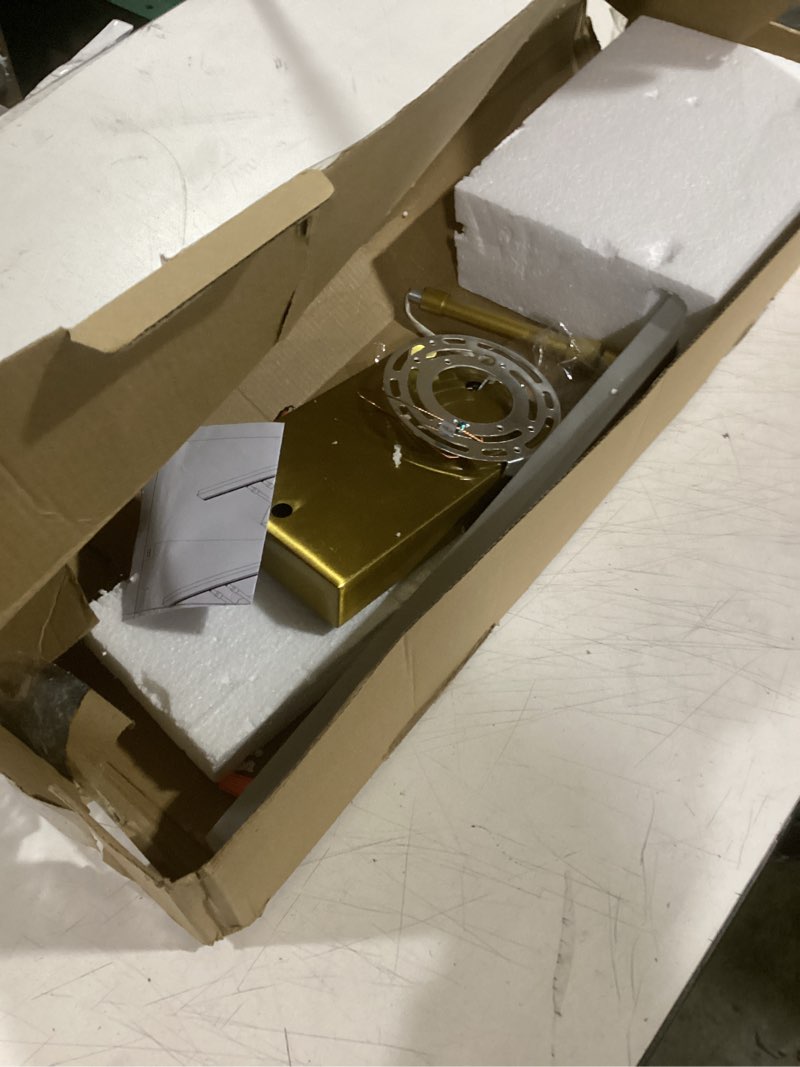 Condition photo showing Good Condition for aipsun bathroom vanity light brushed gold modern led vanity lighting over mirror 24inch adjustable gold wall light for bathroom (cool white 5500k) brushed gold 23.6 in