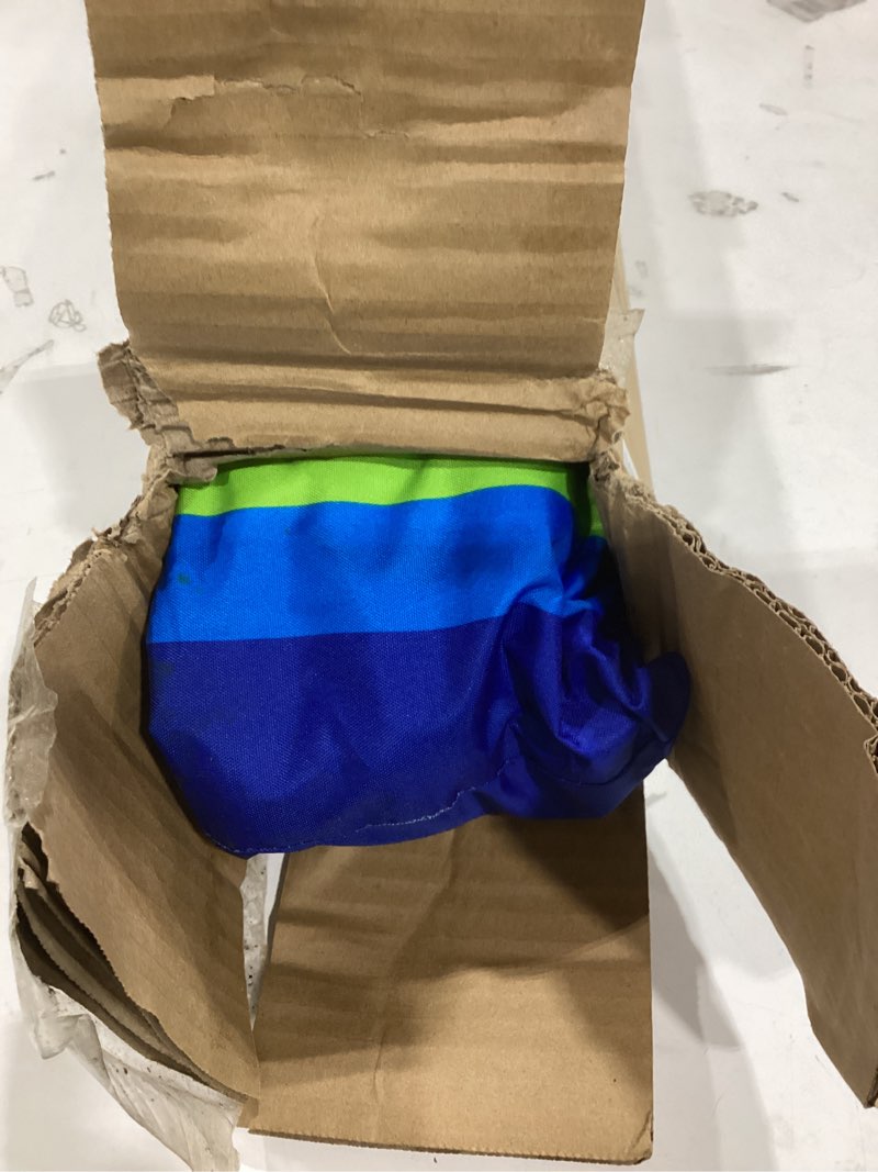 Condition photo showing Good Condition for 6.5ft beach umbrella with tilt pole, portable sand anchor and carry bag, upf 50+ sun shelter air vents, perfect for beach, camping, sports, pool,gardens and balcony,ch-1503 blue multi stripe 6.5 ft delux ch-1503 blue multi stripe