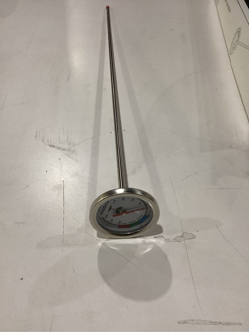 Condition photo showing New/Like New for VIVOSUN Compost Thermometer, 20 Inch Backyard Soil Thermometer with Stainless Steel Dial for Composting Bins, Outdoor Gardening and Planting (0-200°F)