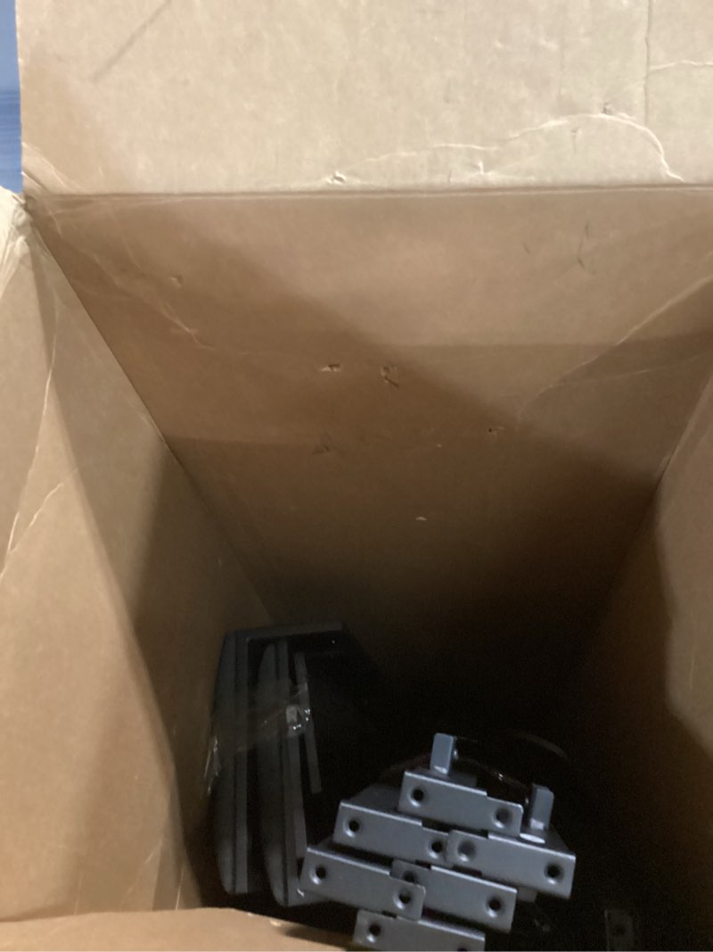 Condition photo showing As Is for Queen Bed Frame with LED Lights & Charging Station, Metal Platform Bed Frame with 2 Tier Storage Headboard, Under Bed Storage, No Box Spring Needed, Noise Free, Easy Assembly Queen Modern