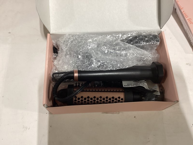 Condition photo showing As Is for ufree 3 in 1 curling iron, curling wand set with thermal brush flat iron hair straightener, dual voltage wand curler, instant heat up hair curler, include protective glove 2 clips, gifts for women