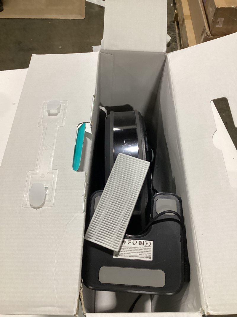 Condition photo showing As Is for Lefant M210 Pro Robot Vacuum, Slim Quiet, 3 Adjustable Suction Levels, 6 Modes, Robot Vacuum Cleaner for Pet Hair, Hard Floors & Low Carpets, Self-Charging, WiFi/App/Alexa Control, Gray Gray M210 Pro-Gray