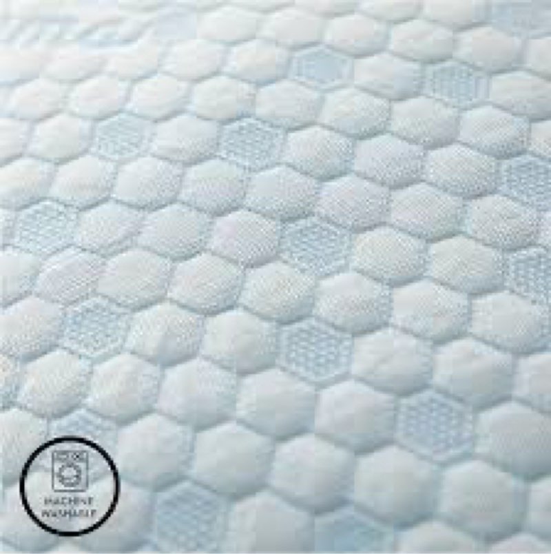 cooling memory foam bed pillow with a jacquard knitted cover