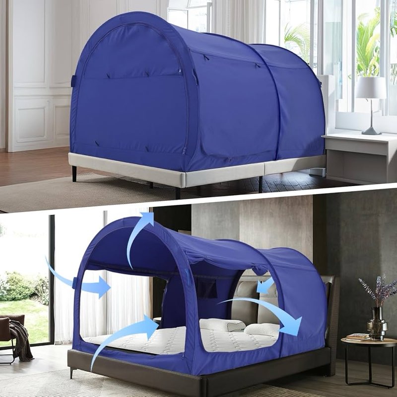bed canopy bed tent dream tents privacy twin size sleeping tents indoor pop up portable frame curtai