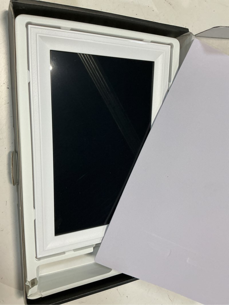 Condition photo showing Good Condition for Smart White Digital Picture Frame WiFi Send Photos from Your Phone 16GB Storage 10.1inch 1280x800 IPS Touch Screen Digital Photo Frame Auto-Rotate Wall Mountable Photo Picture Frame Digital