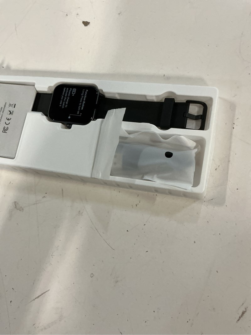 Condition photo showing Good Condition for smart watches for men women, alexa built-in, 1.8" smartwatch with heart rate/spo2/sleep/stress, ip68 waterproof fitness tracker with bluetooth call (answer/make), 101+ sports modes, for android iphone matte black 1.8 inches