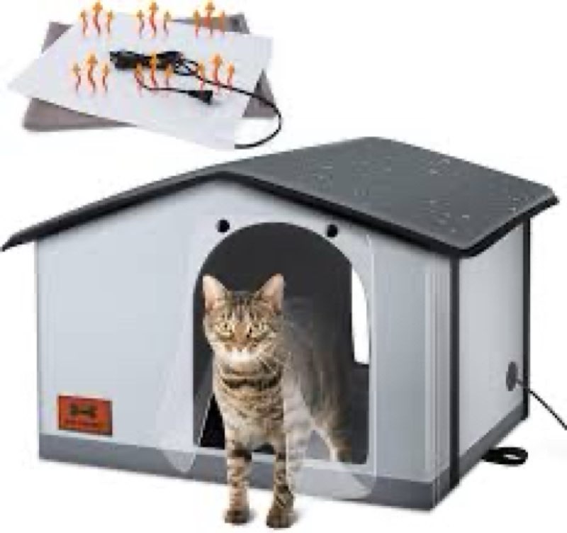 FT - Bestio Heaced Cat House,..y Installation- Brown (Largt) MADE IN CHINA