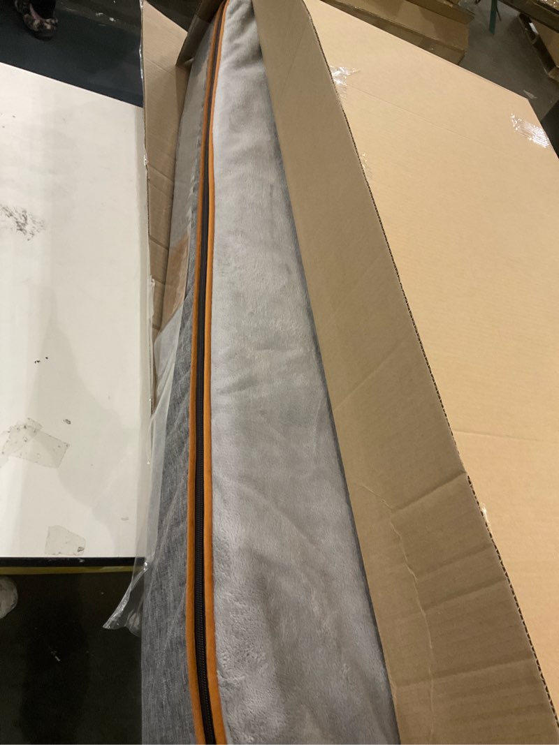 Condition photo showing Good Condition for Orthopedic Memory Foam XXL Dog Bed - 6" Thick Beds for Extra Large Sized Dog - Waterproof Removable Washable Cover & Wrap-Around Zipper - Ultimate Comfort & Easy Maintenance, Light Grey 48.0"L x 30.0"W x 6.0"Th Light Grey