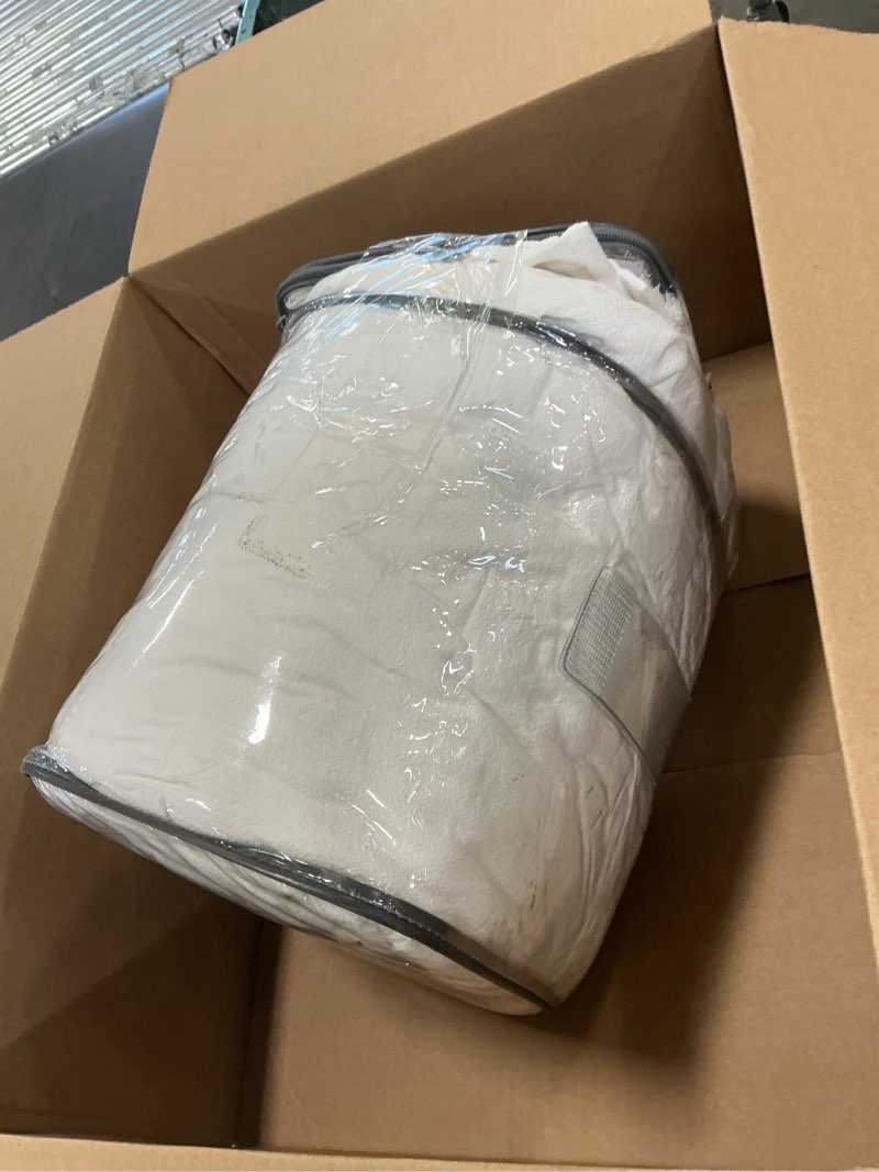 Condition photo showing Good Condition for Madison Park Tufted Chenille 100% Cotton Duvet- Modern Luxe All Season Comforter Cover Bed Set with Matching Shams, King/Cal King(104"x92"), Damask Off White 3 Piece Viola, Damask White King/Cal King(104"x92")