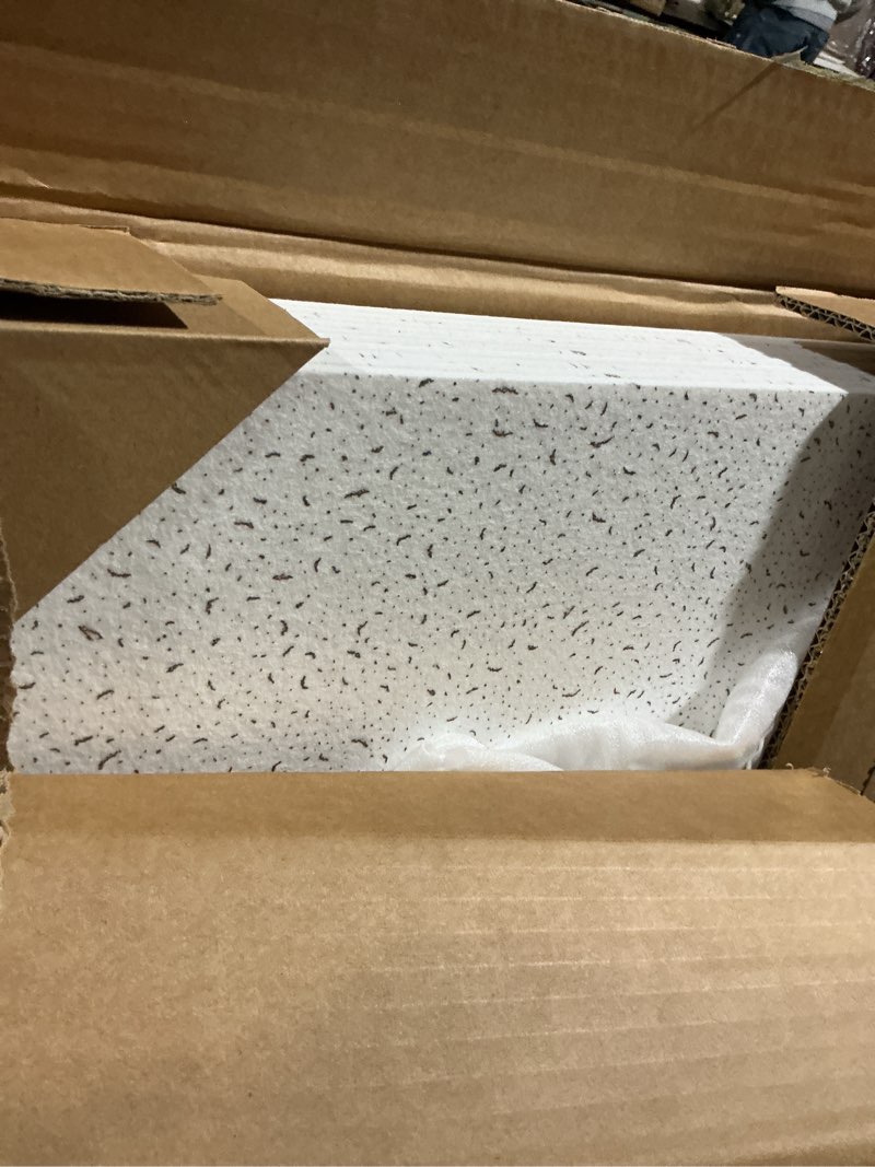 Condition photo showing Good Condition for art3d acoustic drop ceiling tiles 2ft x 4ft, 10-pack waterproof polyester ceiling panels for office basement kitchen recording room, reusable,covers 80 sq.ft, white stucco printing 2ft x 4ft white stucco printing 24*48 10pcs