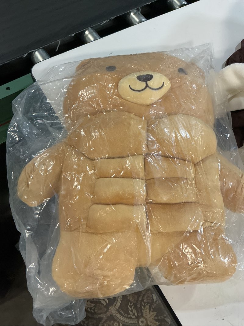 Condition photo showing New/Like New for muscle teddy bear plush toy,kawaii muscle bear stuffed animal soft stuffed plush for kids boys girls