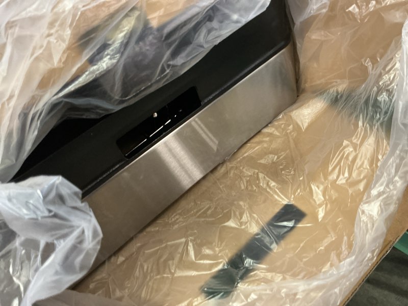 Condition photo showing Good Condition for extra large two tier stainless steel dish drainer drying rack with drainboard for kitchen counter, modern black and silver, rust proof metal, space saving double countertop big plates dryer and tray 2 tier-extra large