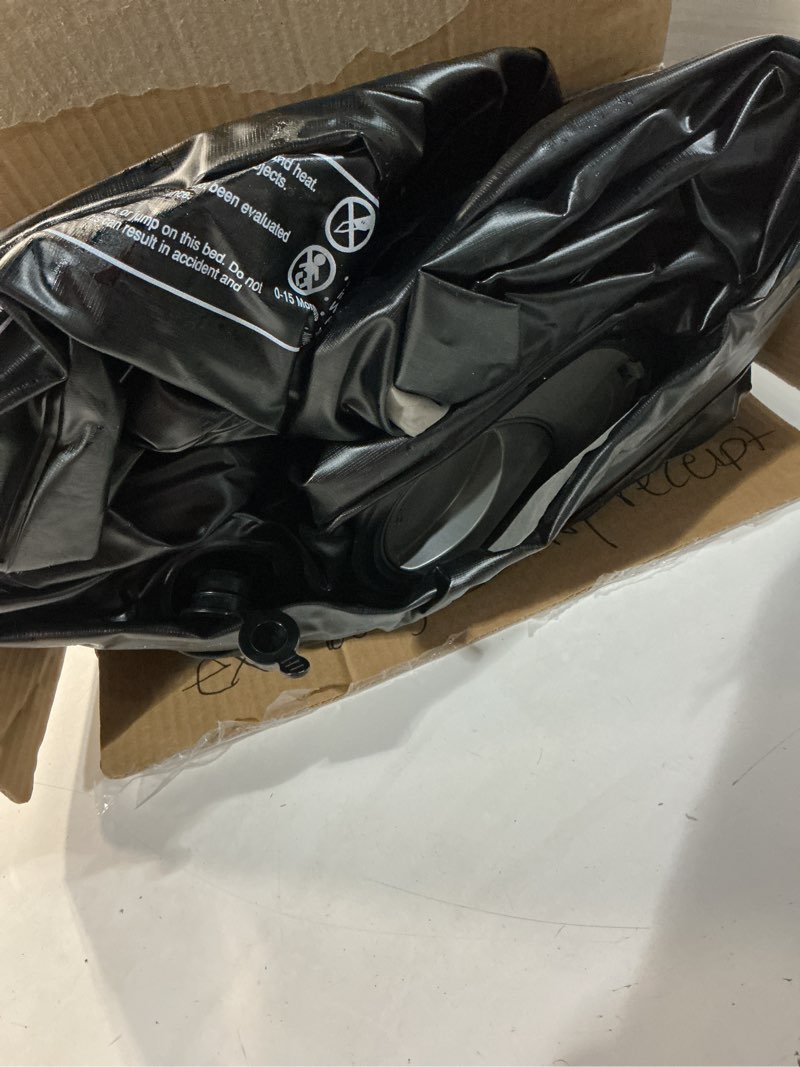 Condition photo showing As Is for ozark trail 13" full air mattress with built-in usb pump