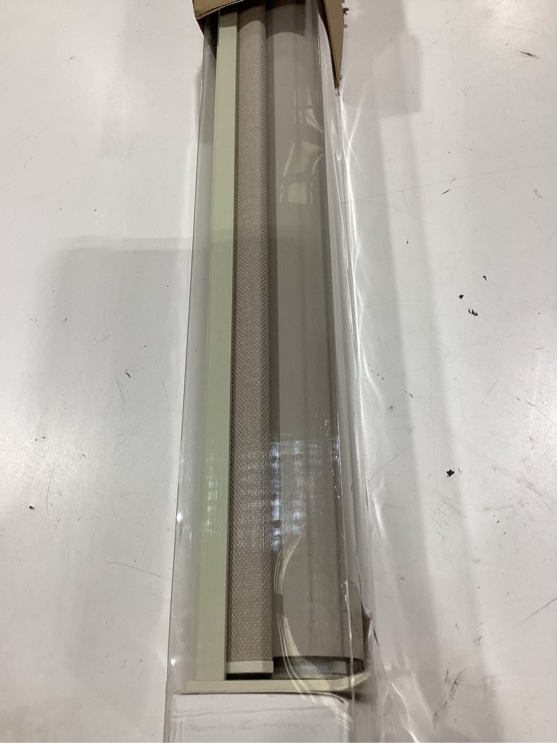 Condition photo showing Good Condition for oatmeal 100% blackout roller shades for window room darkening thermal insulated uv protection cordless free-stop window blinds for bedroom home office door protect privacy 43" w x 72" h oatmeal 43"w x 72"h