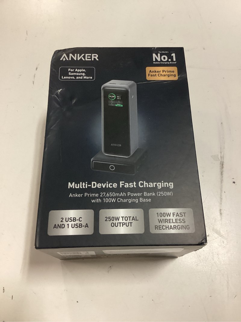 Condition photo showing New/Like New for similar anker prime charging station, 200w 6-port gan desktop charger, fast charging usb c charger for multiple devices, compatible with iphone, galaxy, macbook, dell and more