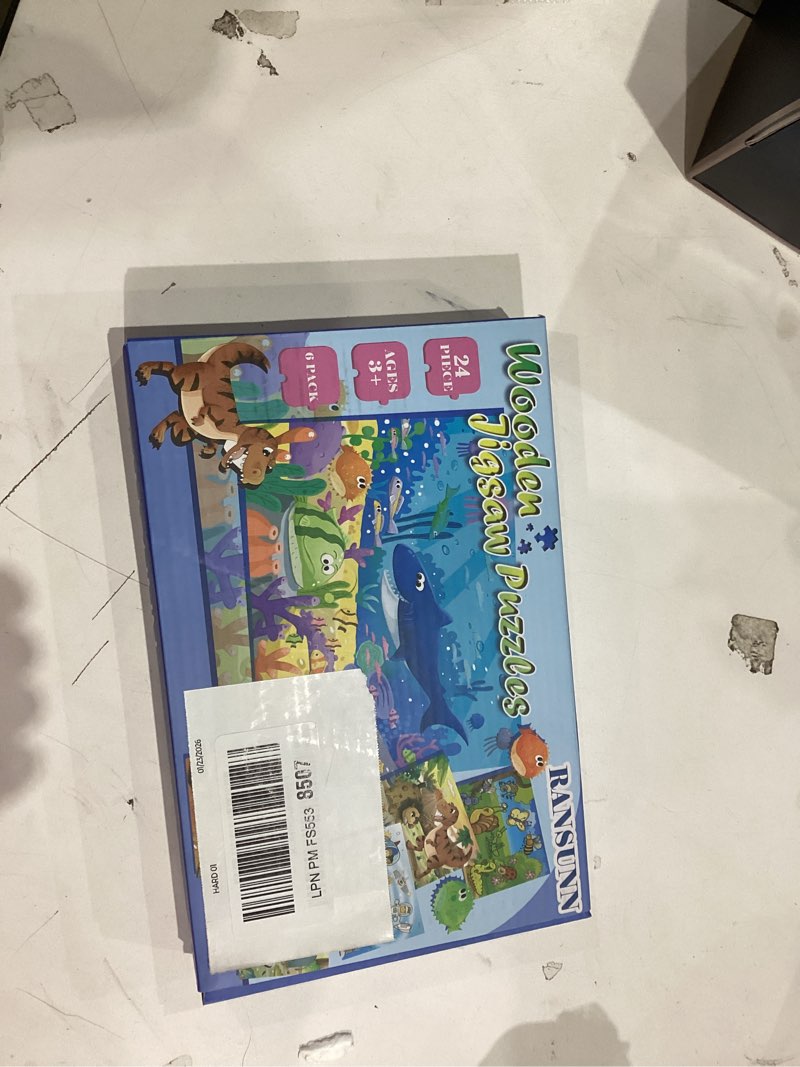 Condition photo showing New/Like New for Puzzles for Kids Ages 3-5, 24 Piece Colorful Wooden Puzzles for Toddler Children Learning Educational Puzzles Toys for Boys and Girls (6 Packs) 24pcs