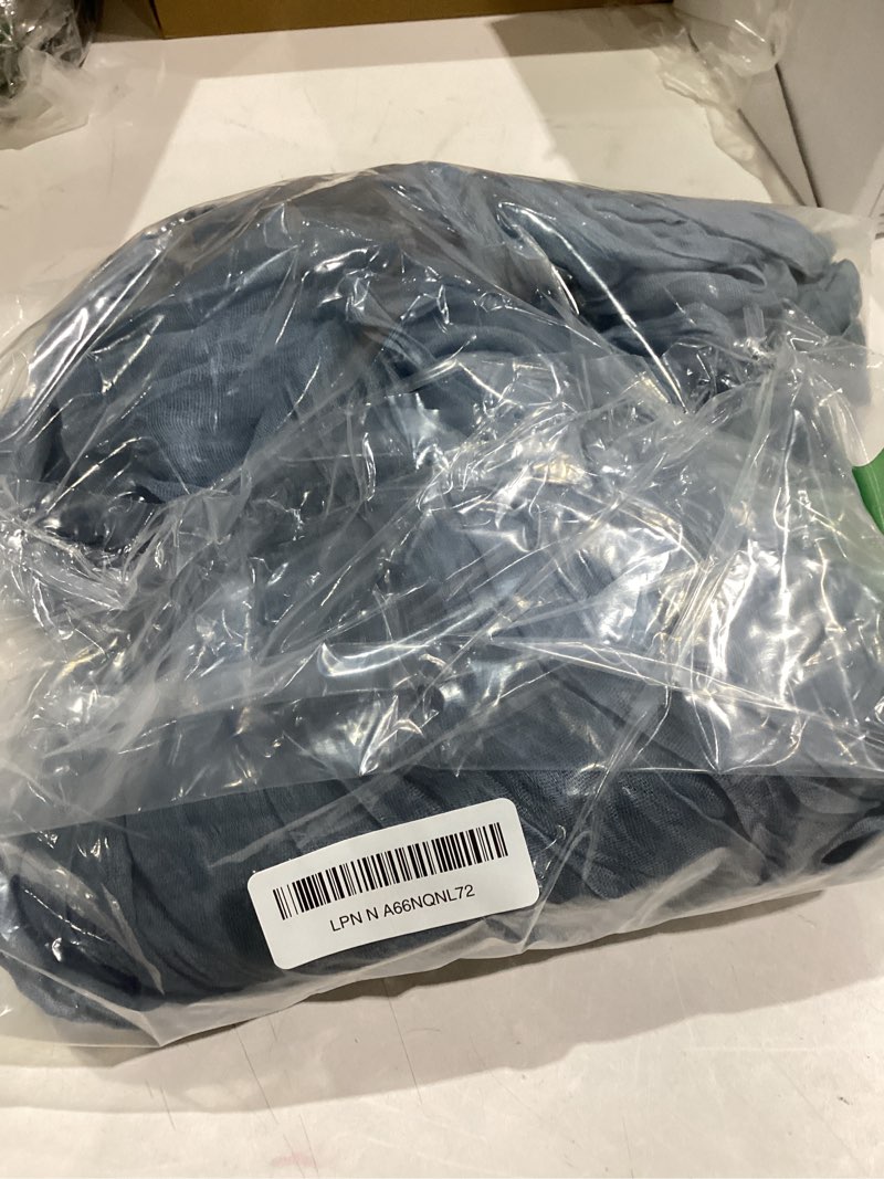 Condition photo showing Good Condition for Pureegg 2-Pack Cheese Cloths Table Runner, 120'' Boho Table Cloth Decorations for Party, Baby Shower, Wedding and Farmhouse, Fabric Room Decor, Dusty Blue Dusty Blue 35" x 120" - 2 Packs