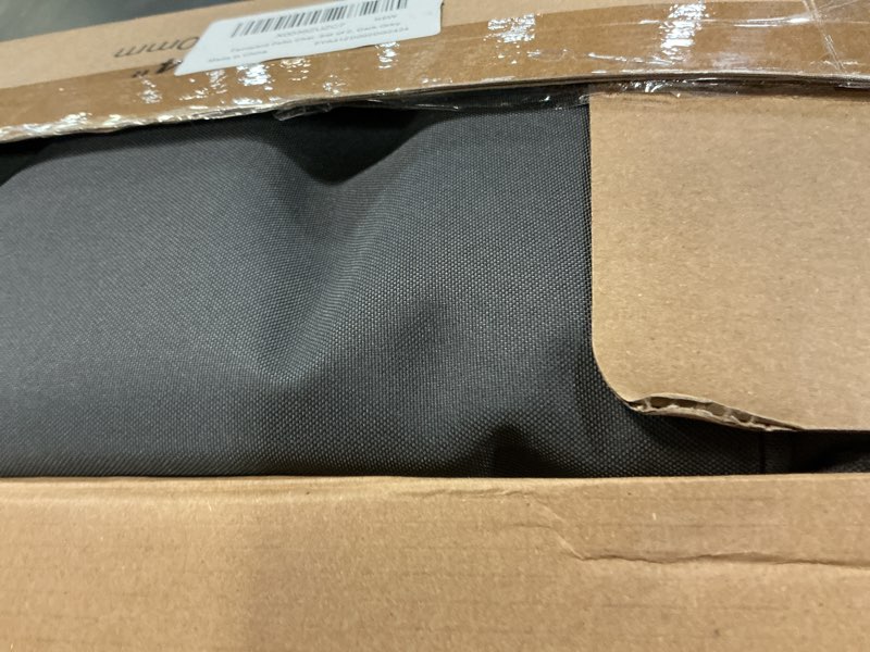 Condition photo showing Good Condition for favoyard patio chair cushions 24 x 24 x 4 inch waterproof outdoor seat cushions for patio furniture 3-year color fastness garden sofa couch pads with handle & adjustable straps set of 2, dark grey dark grey 24 x 24 x 4 in