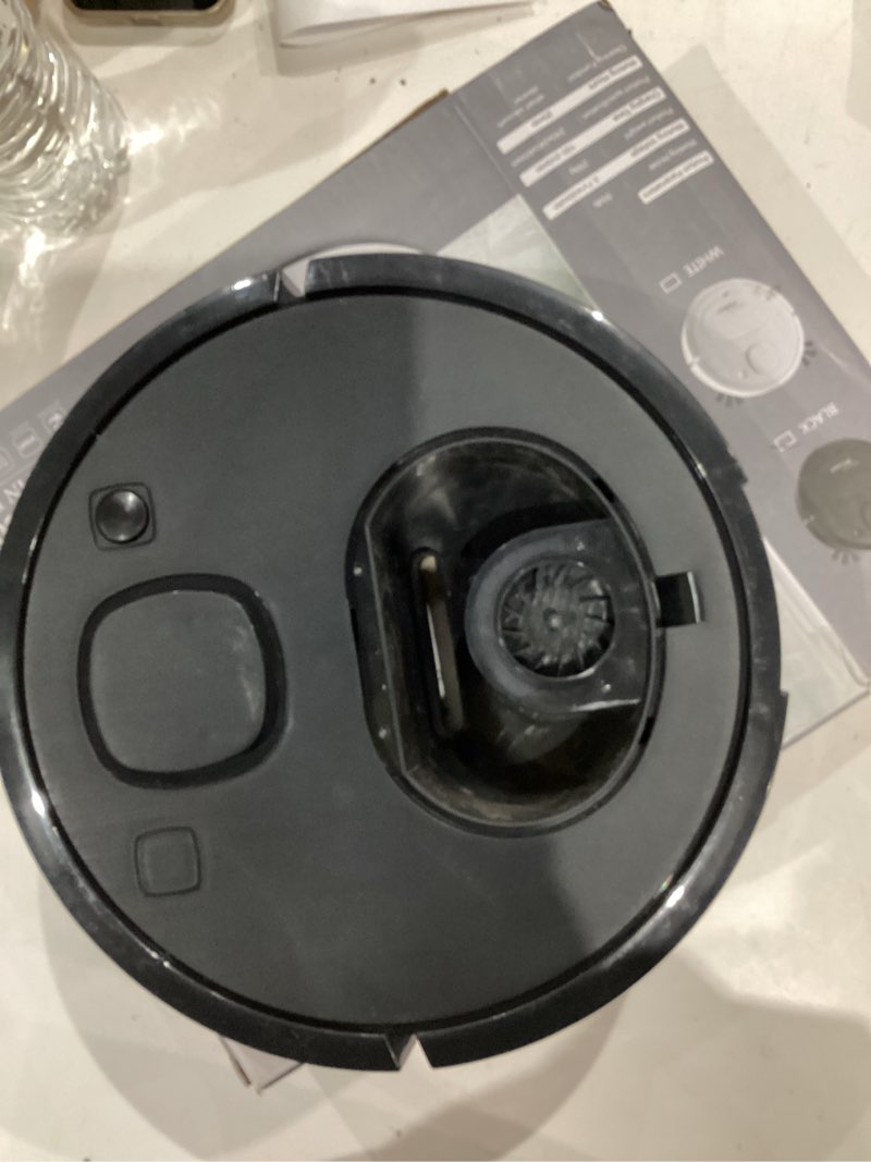 Condition photo showing As Is for Robot Vacuum, Featuring a 3-in-1 Comprehensive Cleaning System That vacuums and mops, with 3000Pa Suction Power. This Ultra-Thin and Quiet Robot Vacuum and mop is Ideal for pet Hair and Hard Floors.