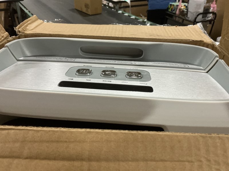 Condition photo showing As Is for AIRTHEREAL T1 Touchless Vacuum Automatic Dustpan with 2 Operation Modes - Ultra Fast & Powerful Corded Canister Vacuum for Sweeping Salon, Pet Hair, Food, Kitchen, 20Kpa 1500 Watt Max Suction (White) T1 White