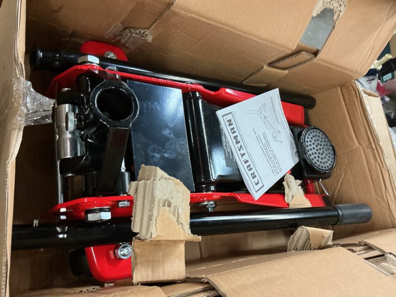 Condition photo showing Good Condition for craftsman black 3-ton steel hydraulic floor jack