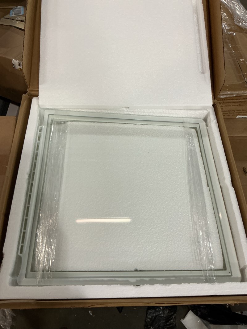 Condition photo showing Good Condition for 241969501 Refrigerator Shelf Frame With Glass, Refrigerator Drawer Cover for Frigidaire Replacement Shelf With 240443384 Glass (241969501 Refrigerator Shelf Frame With Glass)