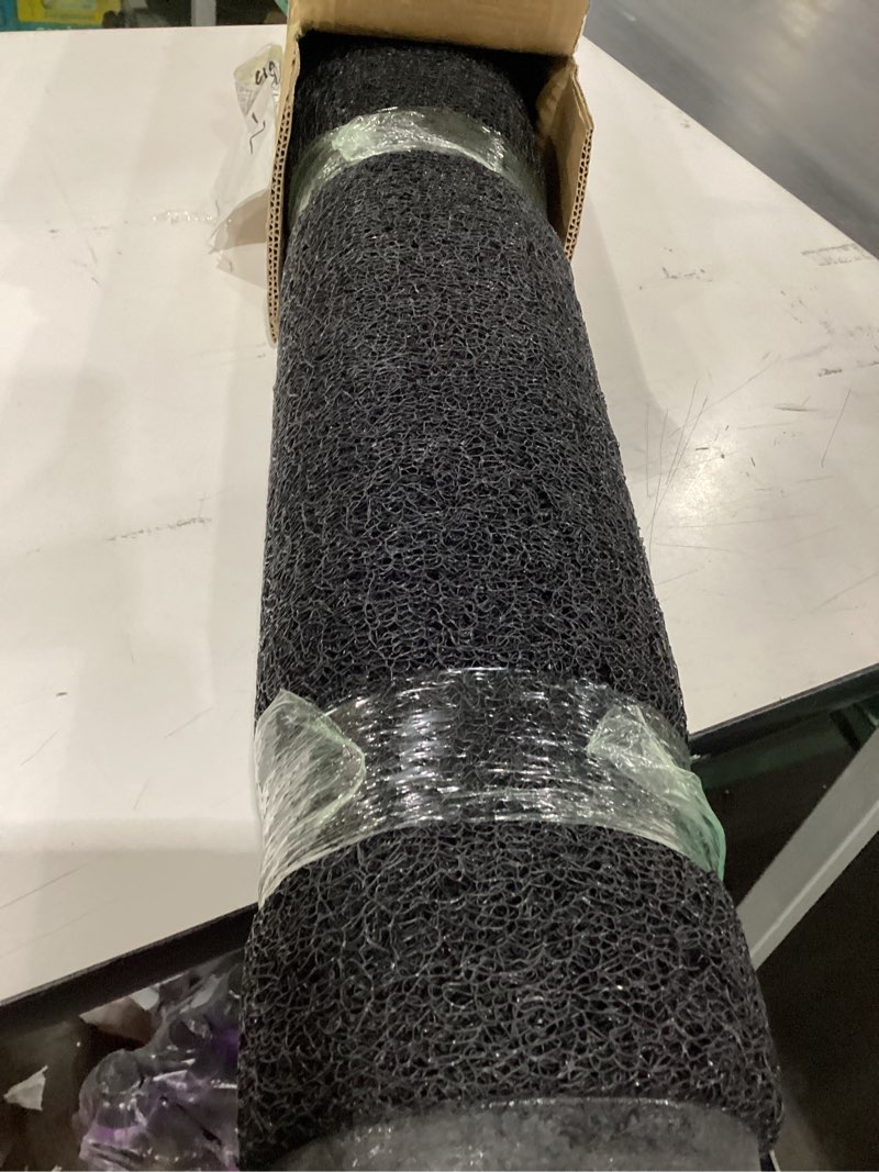 Condition photo showing Good Condition for Sturdy Front Door Mat, 60" x 36" Heavy Duty Indoor Outdoor Doormat for Entryway, Fade Resistant, Waterproof Low Profile Entry Mat, Non Slip Welcome Mat for Outside Entrance, Patio, Home 3' x 5' (Rectangular) Black-mess