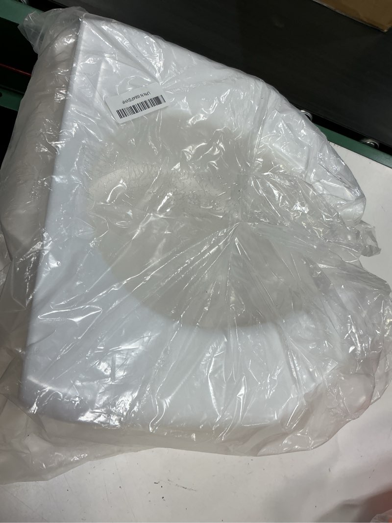 Condition photo showing As Is for sp 3 inch extender booster elevated raised toilet seat risers for seniors adults elderly handicap disabled fits most standard and elongated toilets - white