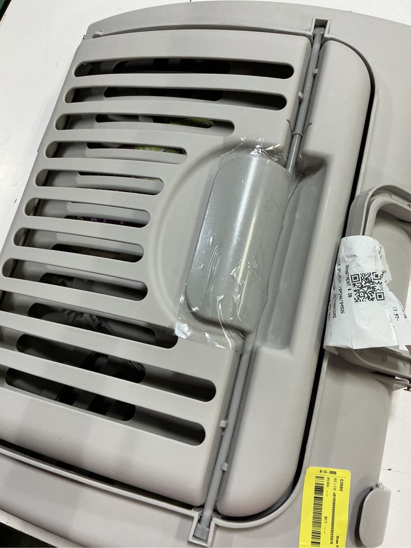 Condition photo showing Good Condition for vibrant life one size plastic foldable hard-sided cat carrier, gray