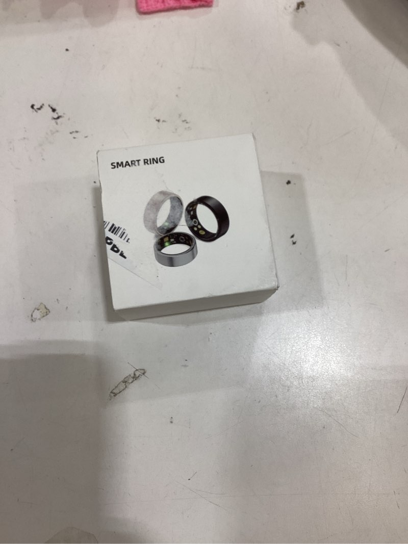Condition photo showing New/Like New for Oucscru Smart Ring for Women Men, Health Tracker with Heart Rate/Blood Oxygen/Blood Pressure/Sleep Monitor/Step Counting, IP68 Waterproof Fitness Ring, No App Fees (Silver, 8#) Silver 8#