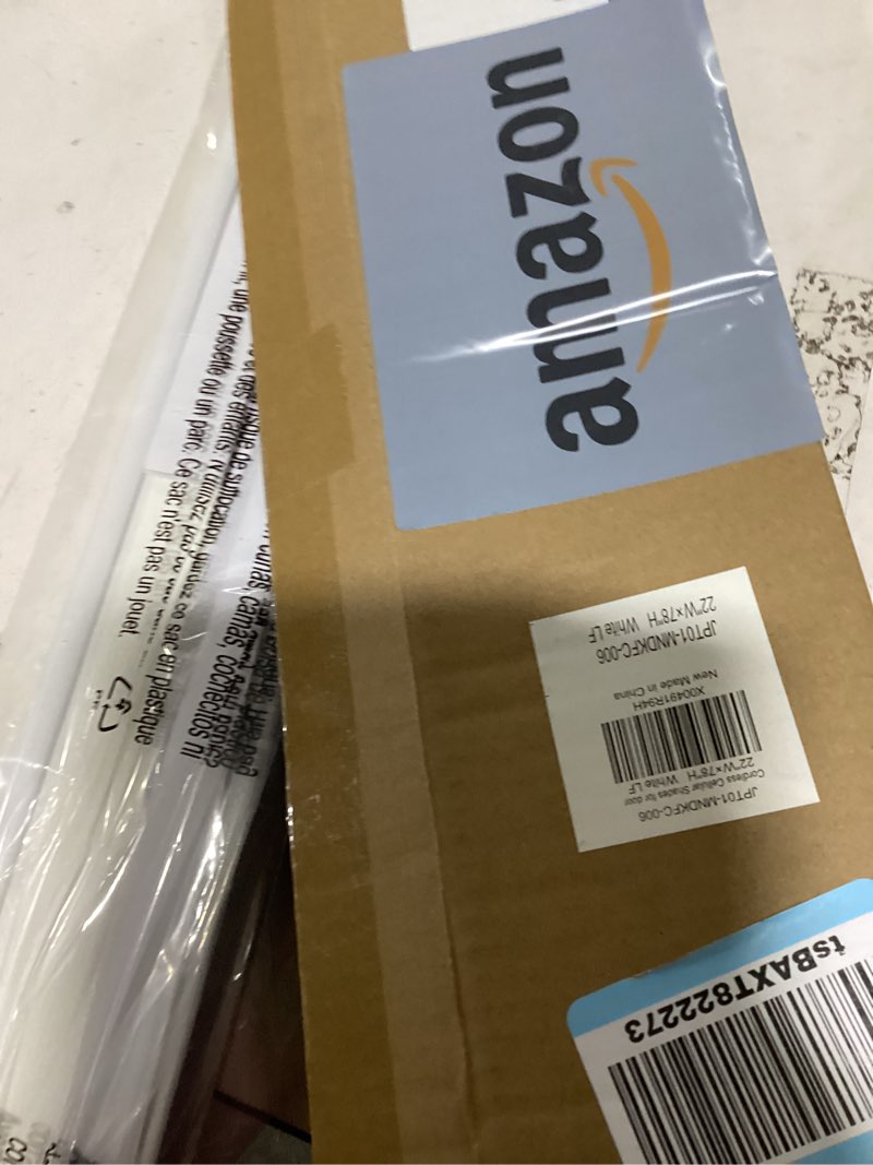 Condition photo showing Good Condition for lazblinds cordless cellular shades for french doors, no drill french door blinds for privacy, light filtering honeycomb shades for front door patio sliding glass door, 1 pack, 22" w x 78" h, white white-light filtering 22"w x 78"h