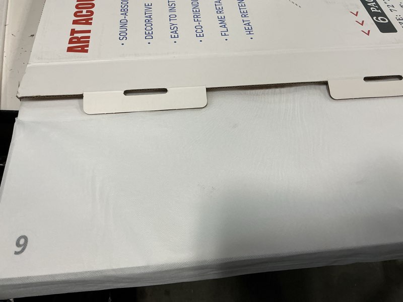 Condition photo showing New/Like New for acoustic wall panel 6 pack, decorative art soundproof panel, sound absorb self-adhesive panel, acoustic treatment for studio, home theater, office (carrier at new orleans 1910)