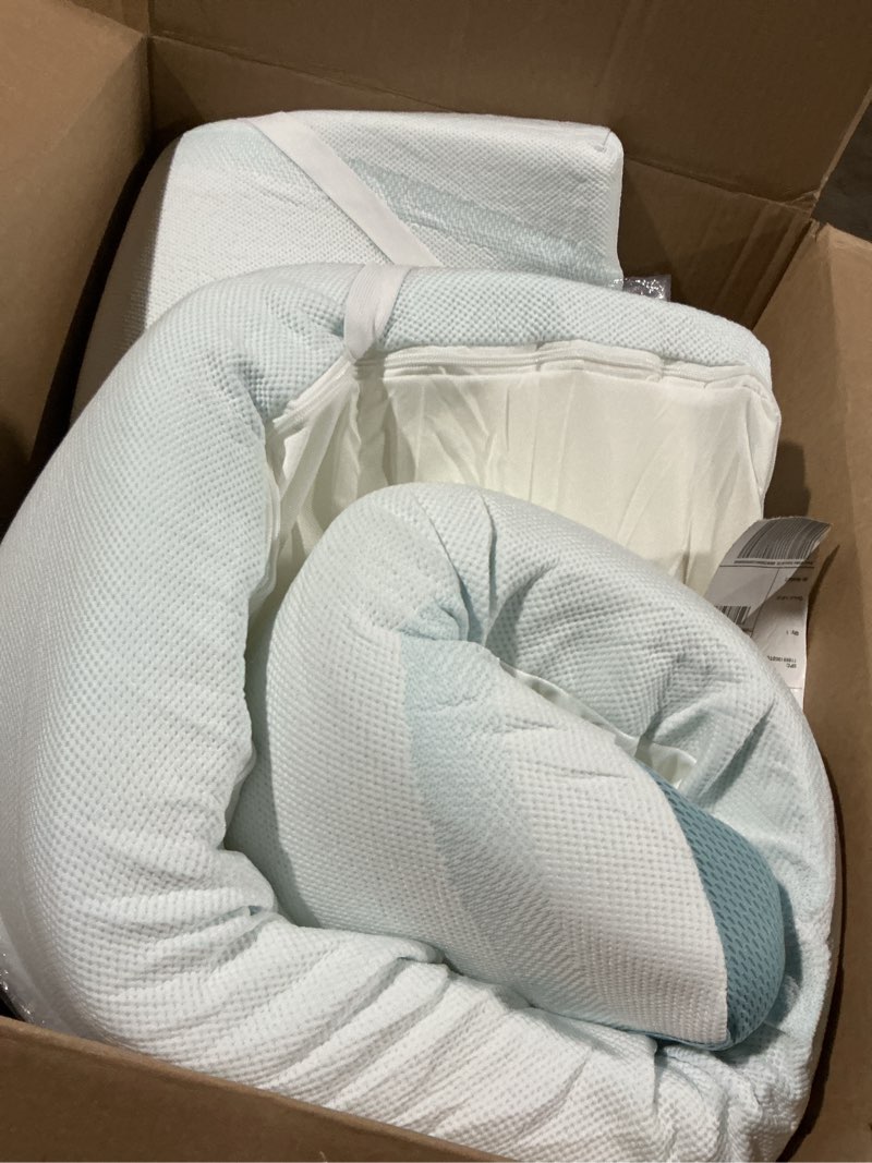 Condition photo showing As Is for Tempur-Pedic TEMPUR-Adapt + Cooling 3-Inch Twin Mattress Topper Medium Luxury Premium Foam, Washable Cover, Medium Cooling Topper,white