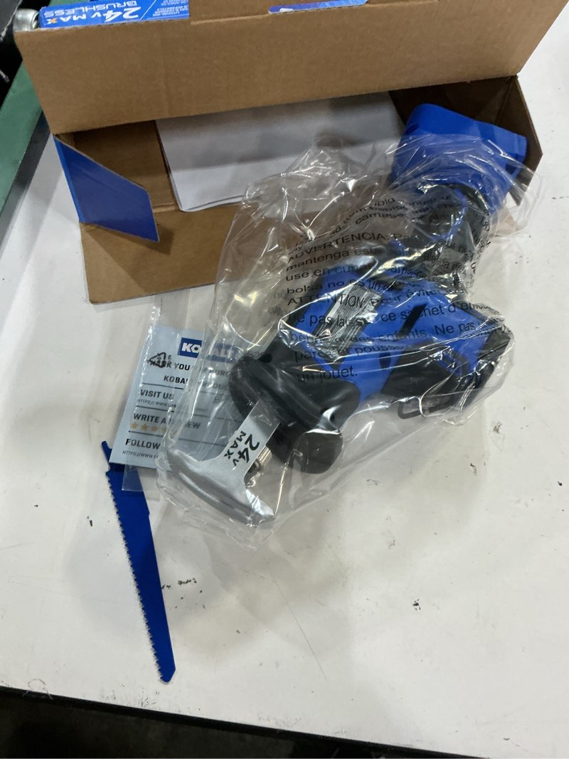 Condition photo showing Good Condition for kobalt 24-volt variable brushless cordless reciprocating saw (battery and charger not included)