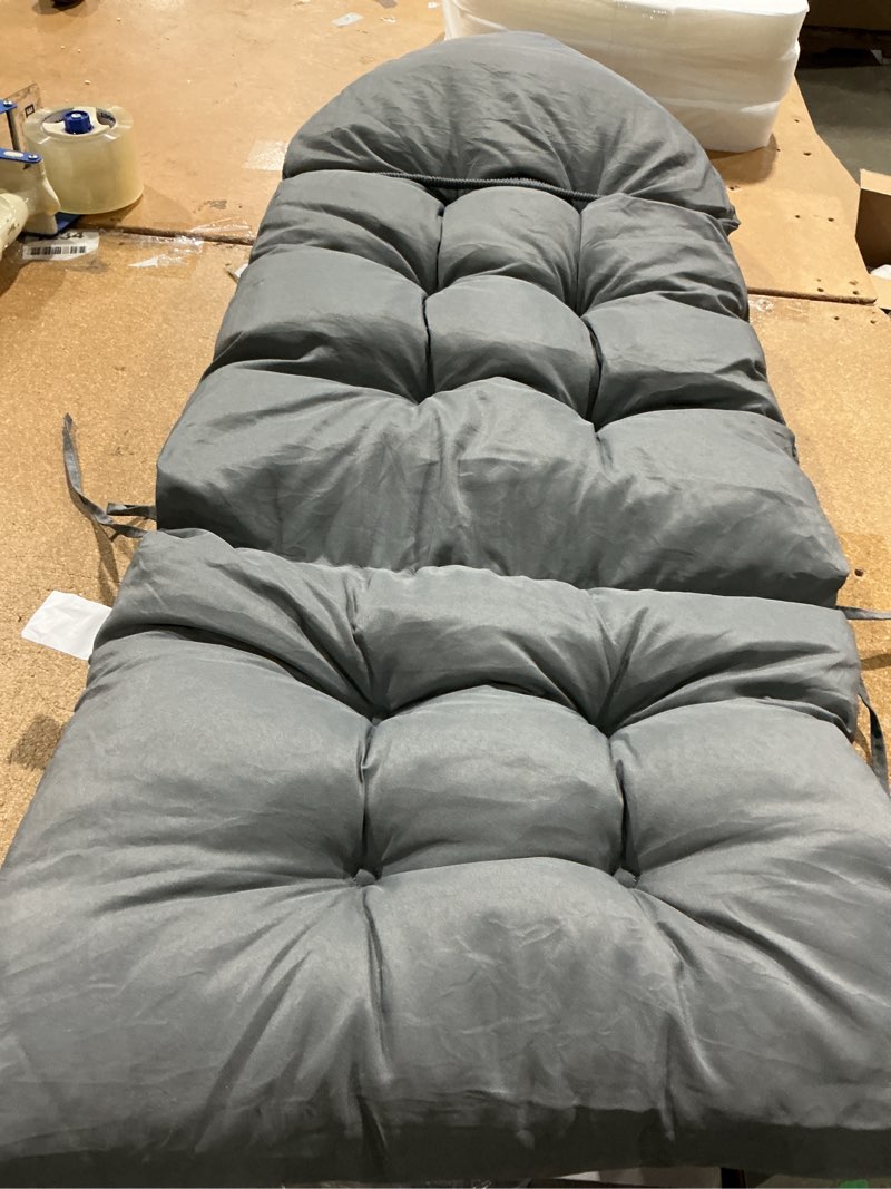 Condition photo showing Good Condition for mudilun adirondack chair cushion with tie outdoor adirondack chair cushions thick tufted high back rocking chair cushions for indoor patio furniture chair pads outdoor-gray