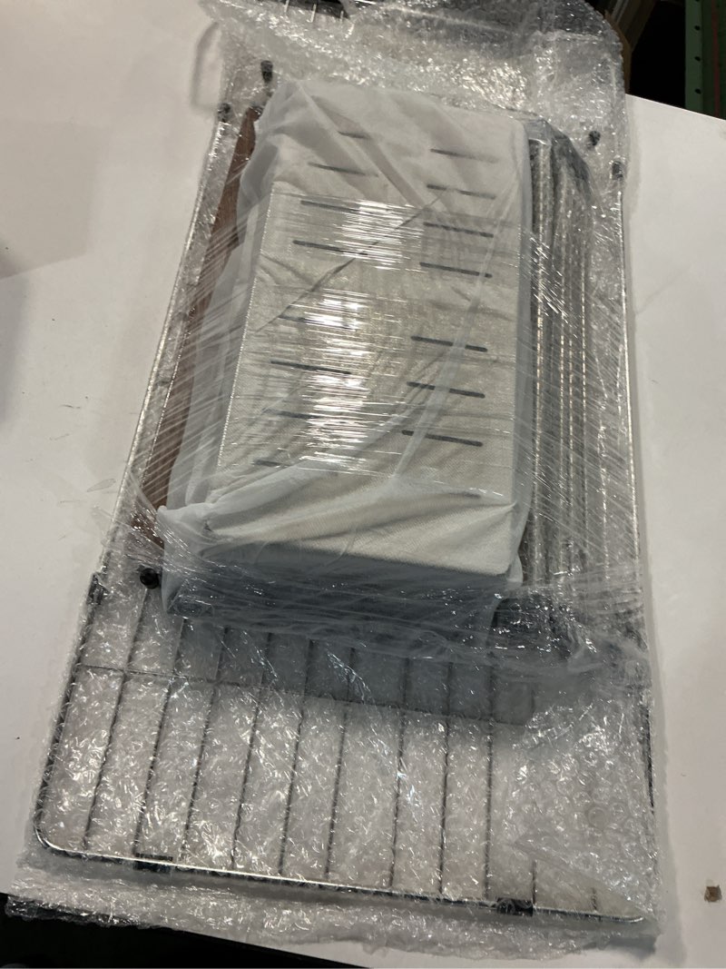 Condition photo showing As Is for  ( incomplete  missing sink ) 33 Granite Composite Kitchen Sink - Beslend 33x19 Inch Granite Kitchen Sink Undermount White Quartz Sink Classic Under Counter Single Bowl Sink Basin