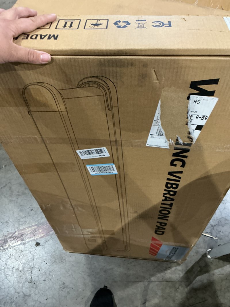 Condition photo showing As Is for sperax walking treadmill pad with app, 3 in 1 under desk treadmill, 400w low noise walking vibration pad with remote control,portable treadmills for home office black