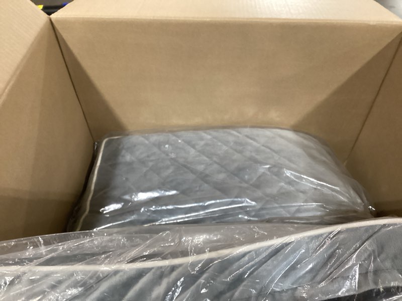 Condition photo showing As Is for wnpethome orthopedic xl dog beds large sized dog, waterproof extra large dogs bed with removable washable cover, multi-needle quilting dogs crate bed light grey 36"l x 27"w x 3"th