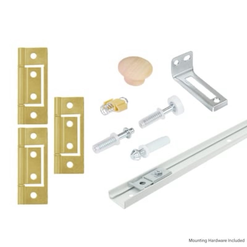 m-d 36-in bifold closet door track kit