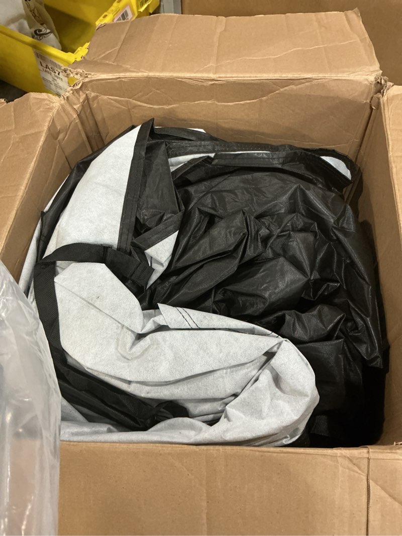 Condition photo showing As Is for Kayme 7 Layers SUV Car Cover Waterproof All Weather for Automobiles, Outdoor Large SUV Cover Rain Sun UV Protection, Universal Fit for Dodge Durango, Ford Flex, Infiniti QX60, BMW X7 (201-206 inch) C6 Fit Suv Jeep-Length (201" To 206") PE-Black