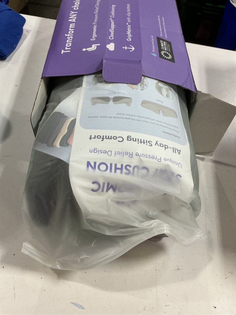 Condition photo showing New/Like New for C CUSHION LAB Patented Pressure Relief Seat Cushion for Long Sitting Hours on Office/Home Chair, Car, Wheelchair - Extra-Dense Memory Foam for Hip, Tailbone, Coccyx, Sciatica - Wellness Green