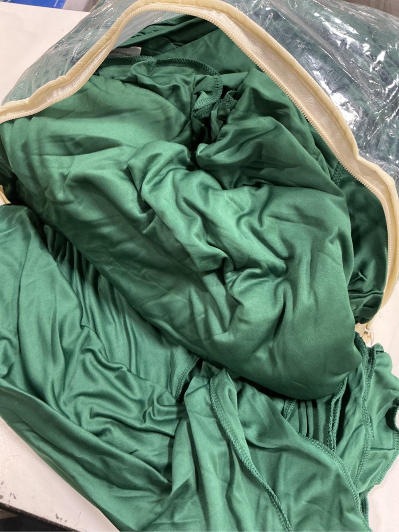 Condition photo showing Good Condition for 50ftx12ft hunter green backdrop curtains for wedding-wrinkle free backdrops drapes photo back drop cloth for baby shower photography stage reception 10panels 12ft(h) x 5ft(w) w5' x h12'(10 panels) hunter green