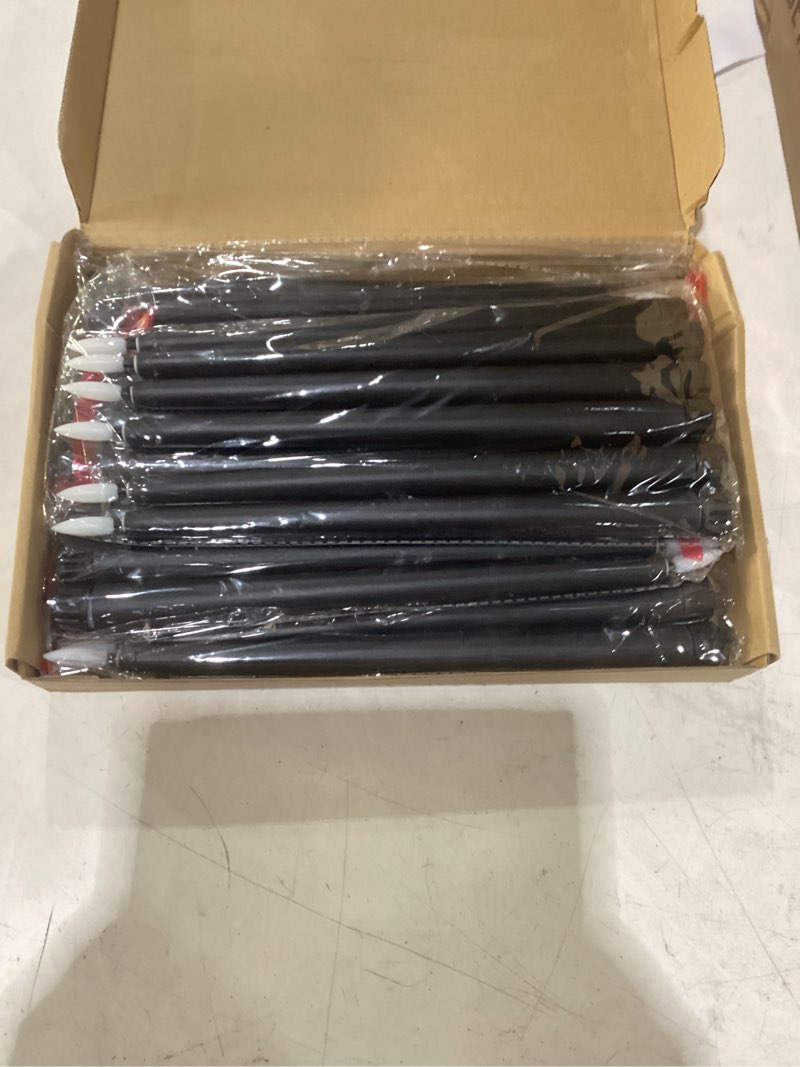 Condition photo showing New/Like New for macarrie 24 packs flameless taper candles battery operated fake 11 inch long candlelight led flameless candlesticks flickering tapered for spring summer wedding(black)