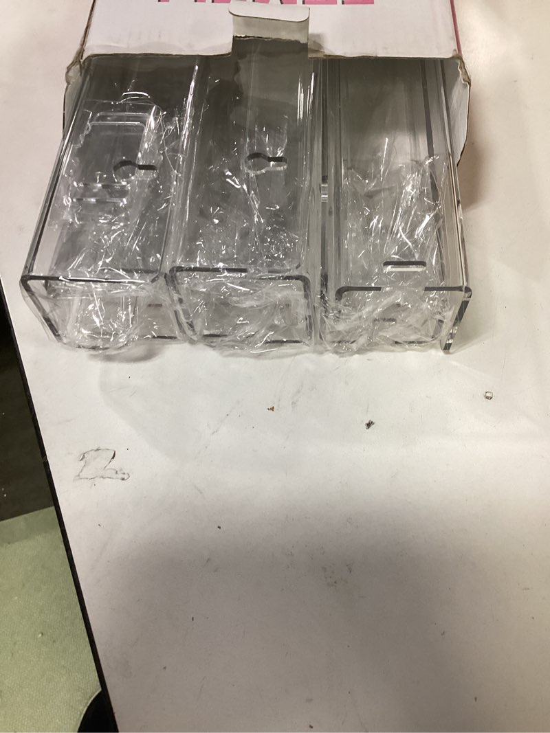 Condition photo showing Good Condition for FEMELI Nail Polish Wall Rack: 6 Shelves 15 Inch Clear Acrylic Nail Polish Organizer for 66-90 Bottles Multi-Purpose Acrylic Floating Shelves (15 Inch, Clear) 15 Inch (Pack of 6) Clear