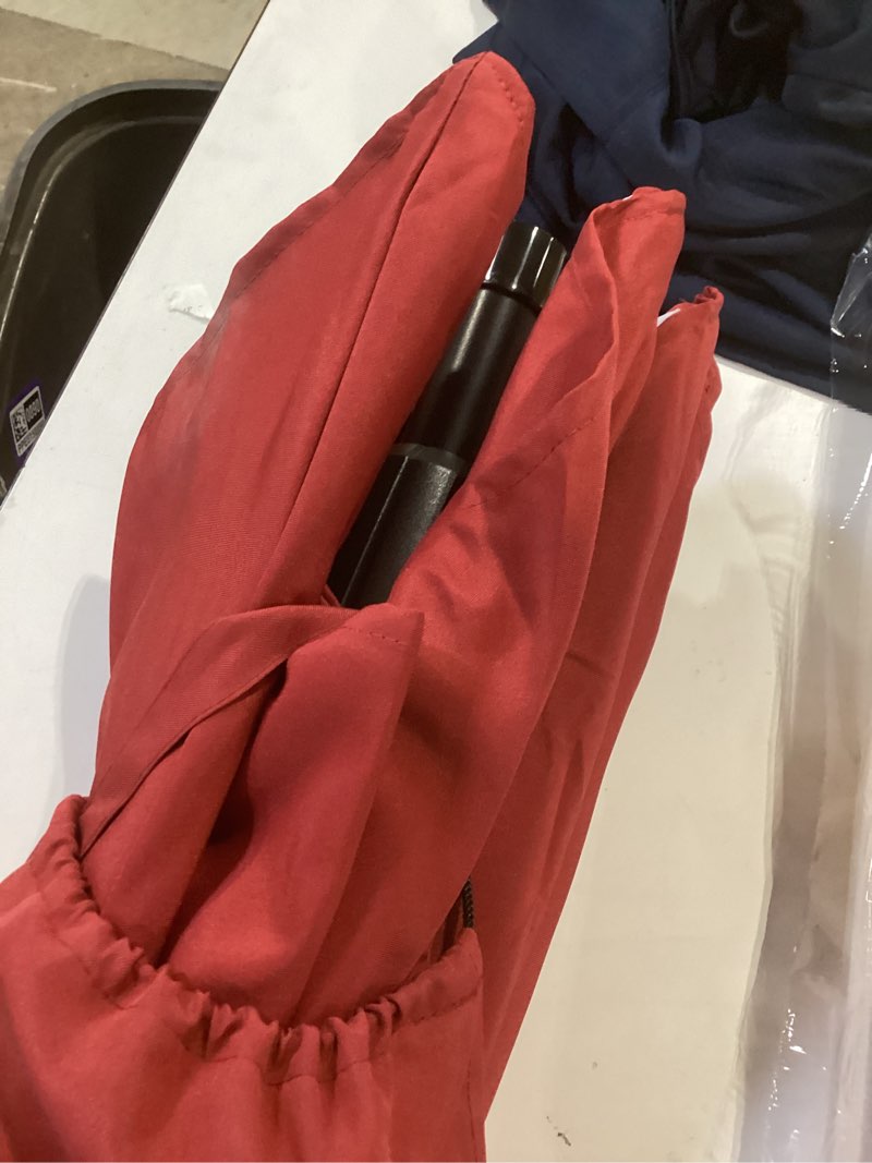 Condition photo showing Good Condition for style selections 7.5-ft steel red push-button tilt market patio umbrella